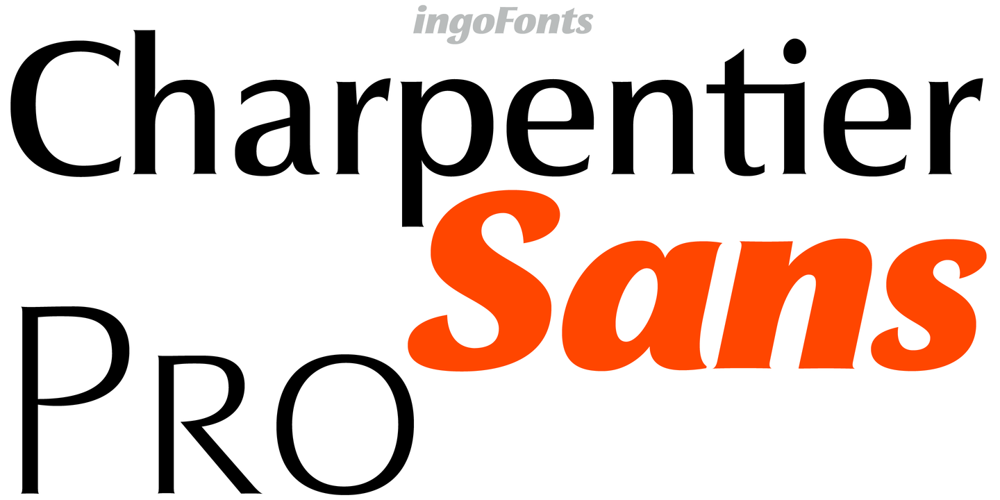 Пример шрифта Charpentier Sans Pro